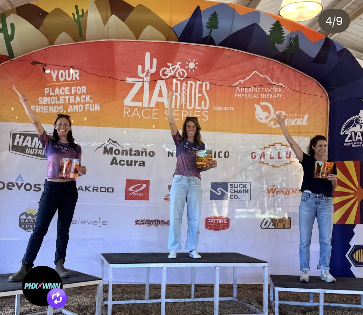 Women's podium at Pinewood Showdown