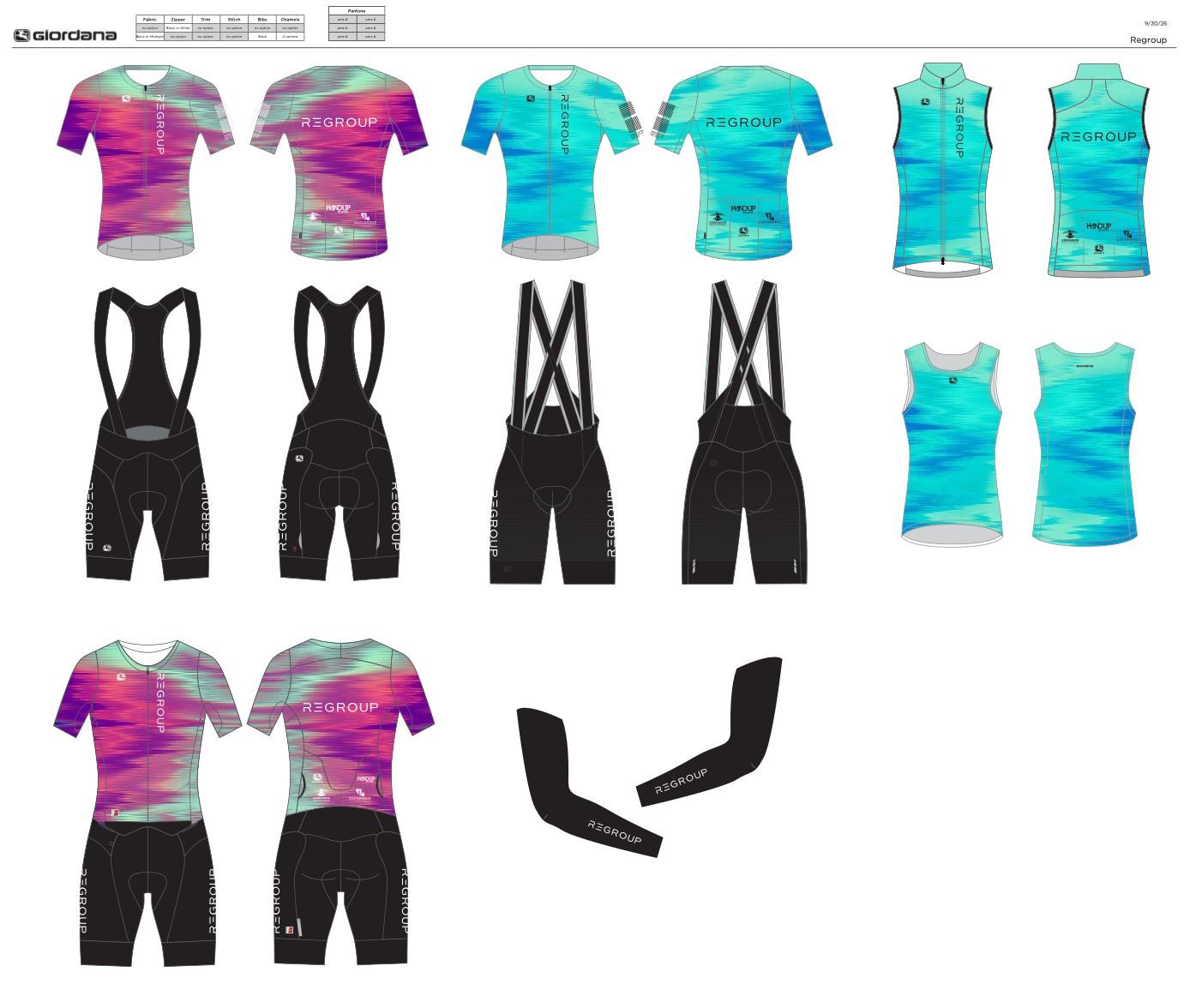 2027 Regroup Women kit designs by Giordana