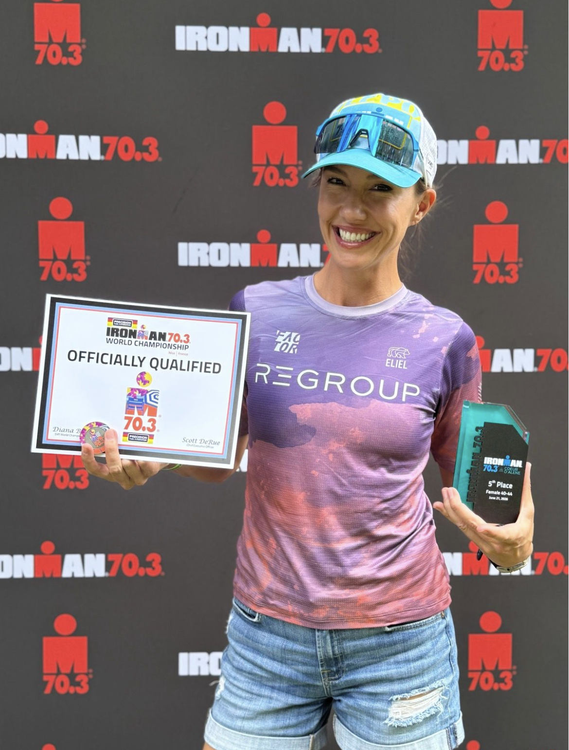 Ann qualifying for IRONMAN 70.3 Worlds