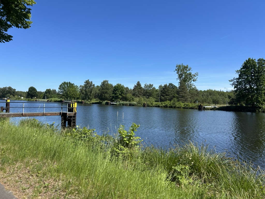 A scenic waterway along Alex's Germany route