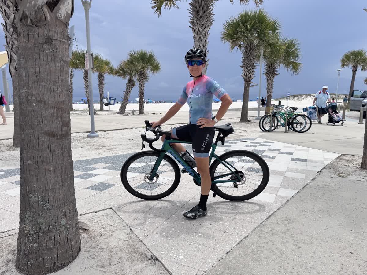 Mandy riding in Gulf Shores Alabama