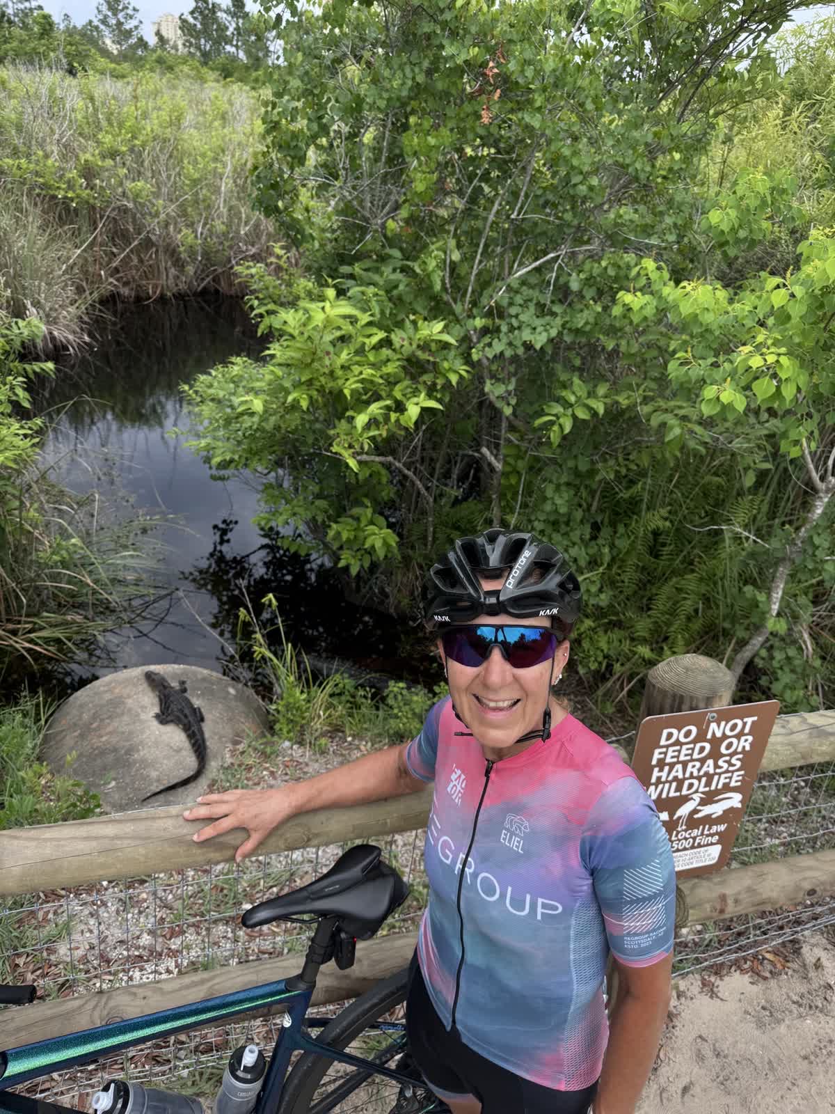 Mandy in Regroup kit near Gulf Shores wildlife