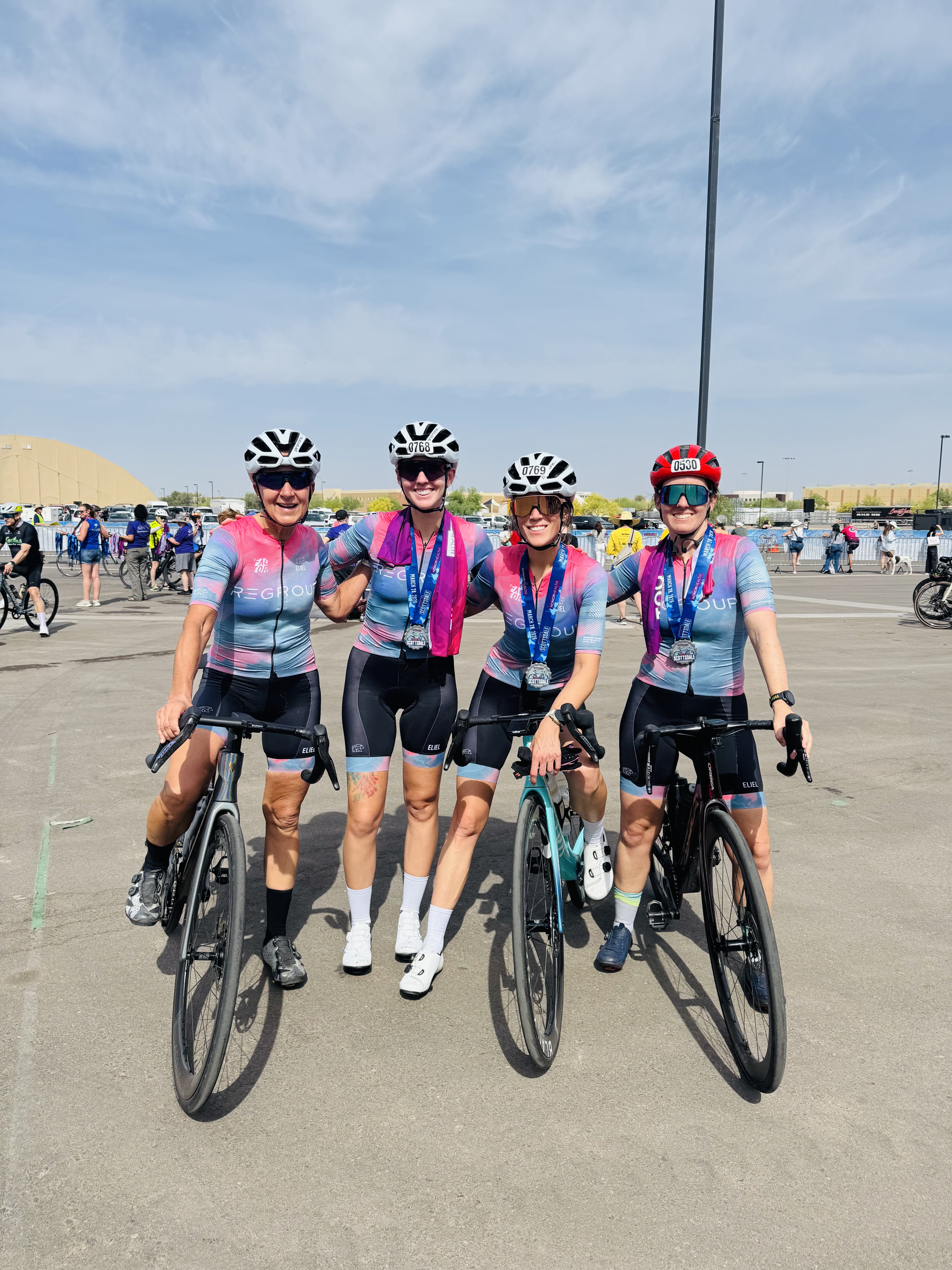 Regroup after the race at Tour de Scottsdale